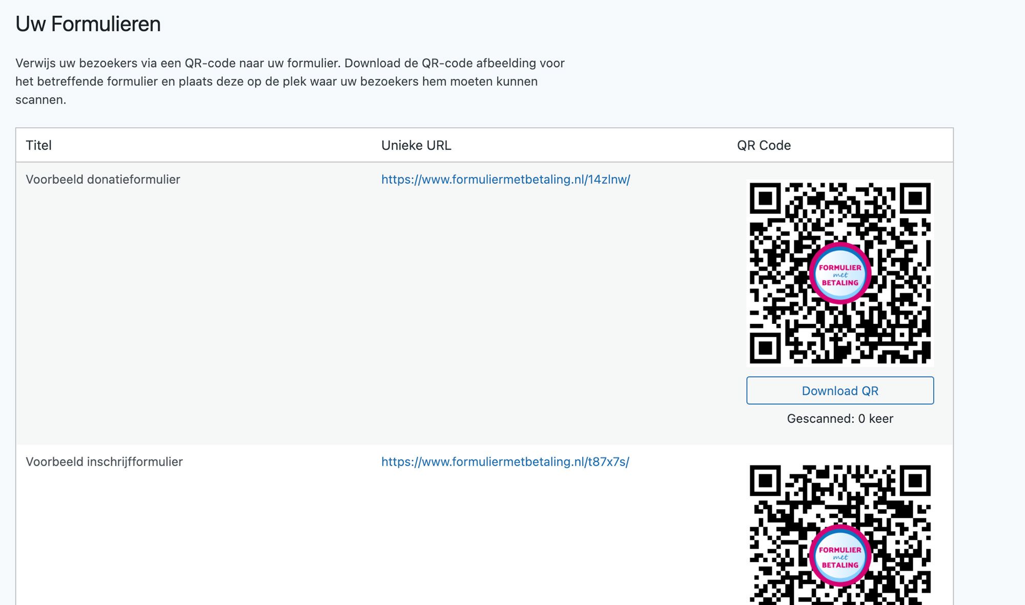 QR codes
